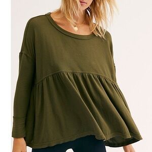 Free People Oversized Baby Doll Sweater